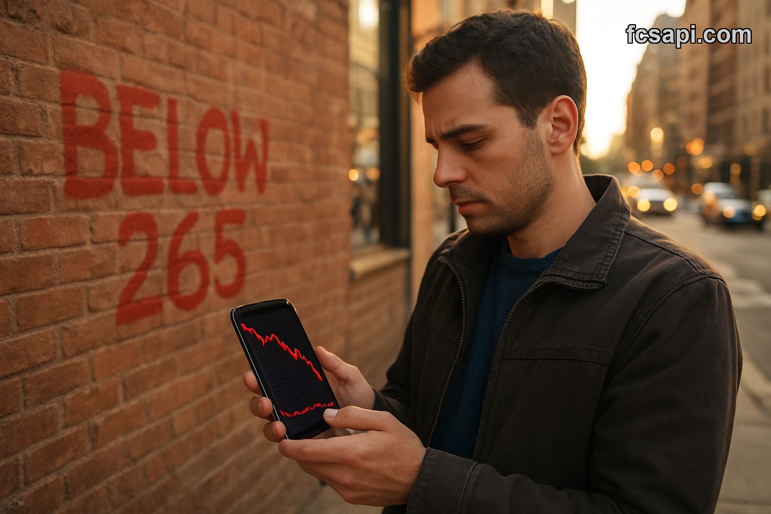 Trader analyzing Apple stock price drop below support