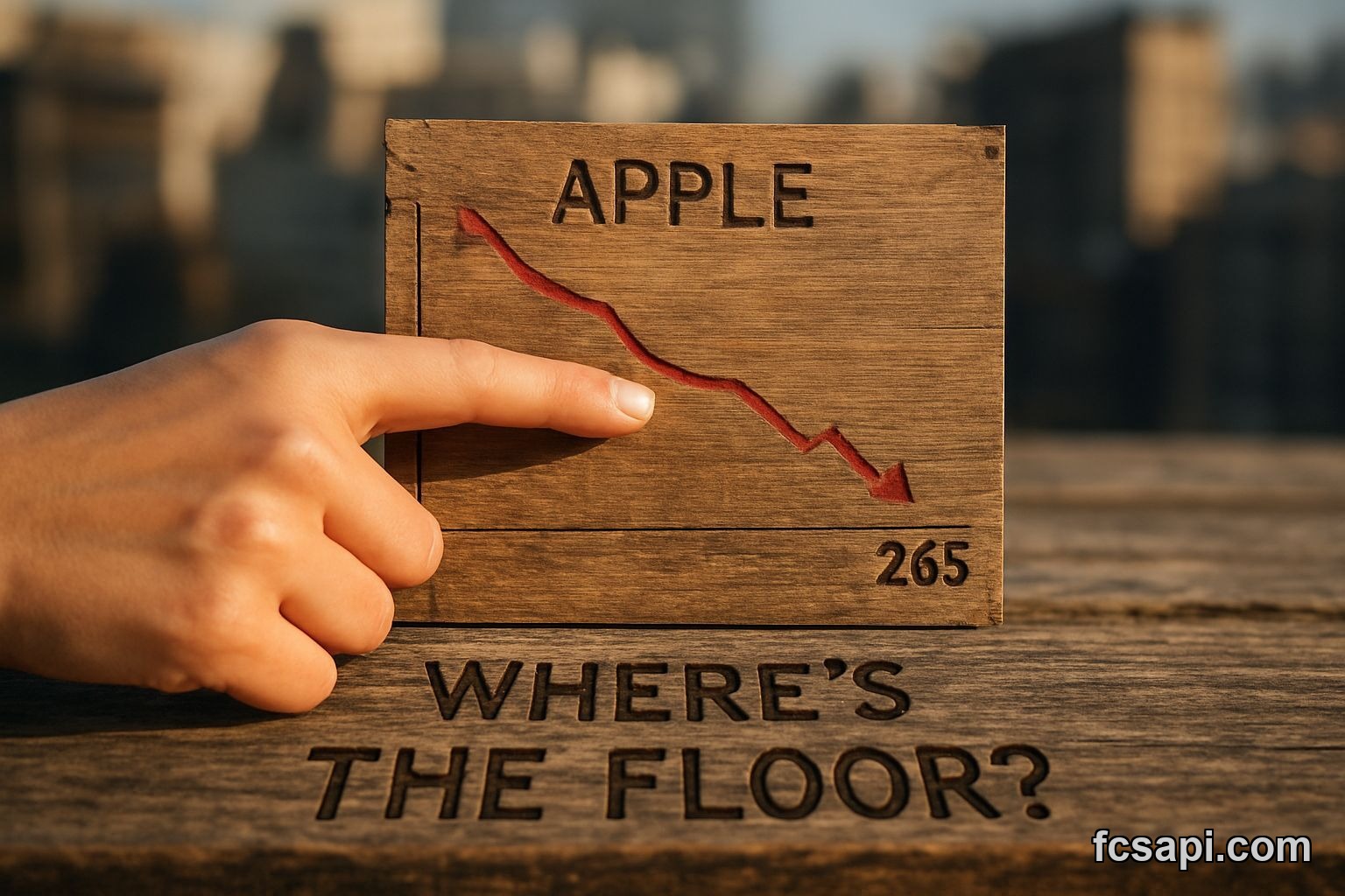 Apple Inc. price forecast analysis showing key support levels