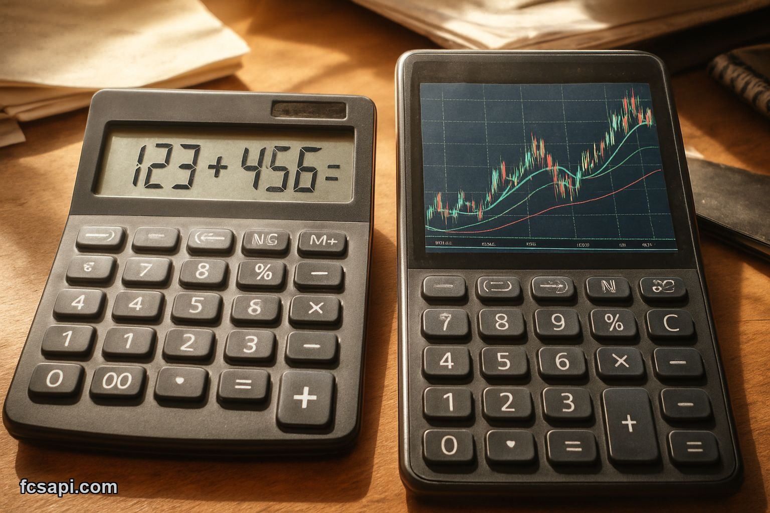 Simple math versus complex technical analysis contrast
