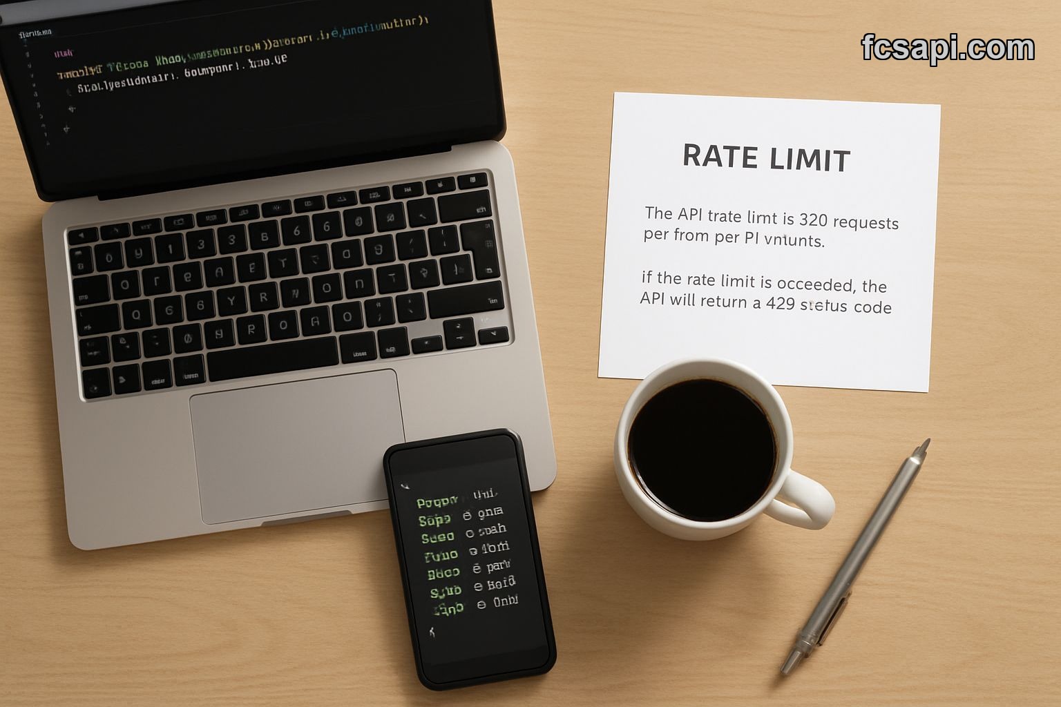 Forex API JSON response on smartphone and laptop screen