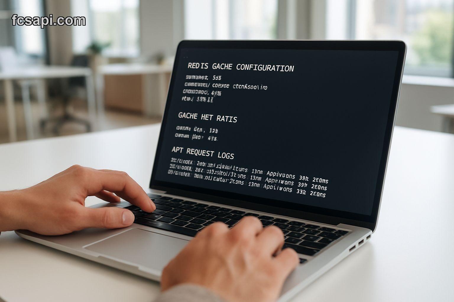 Developer configuring Redis cache for forex API requests