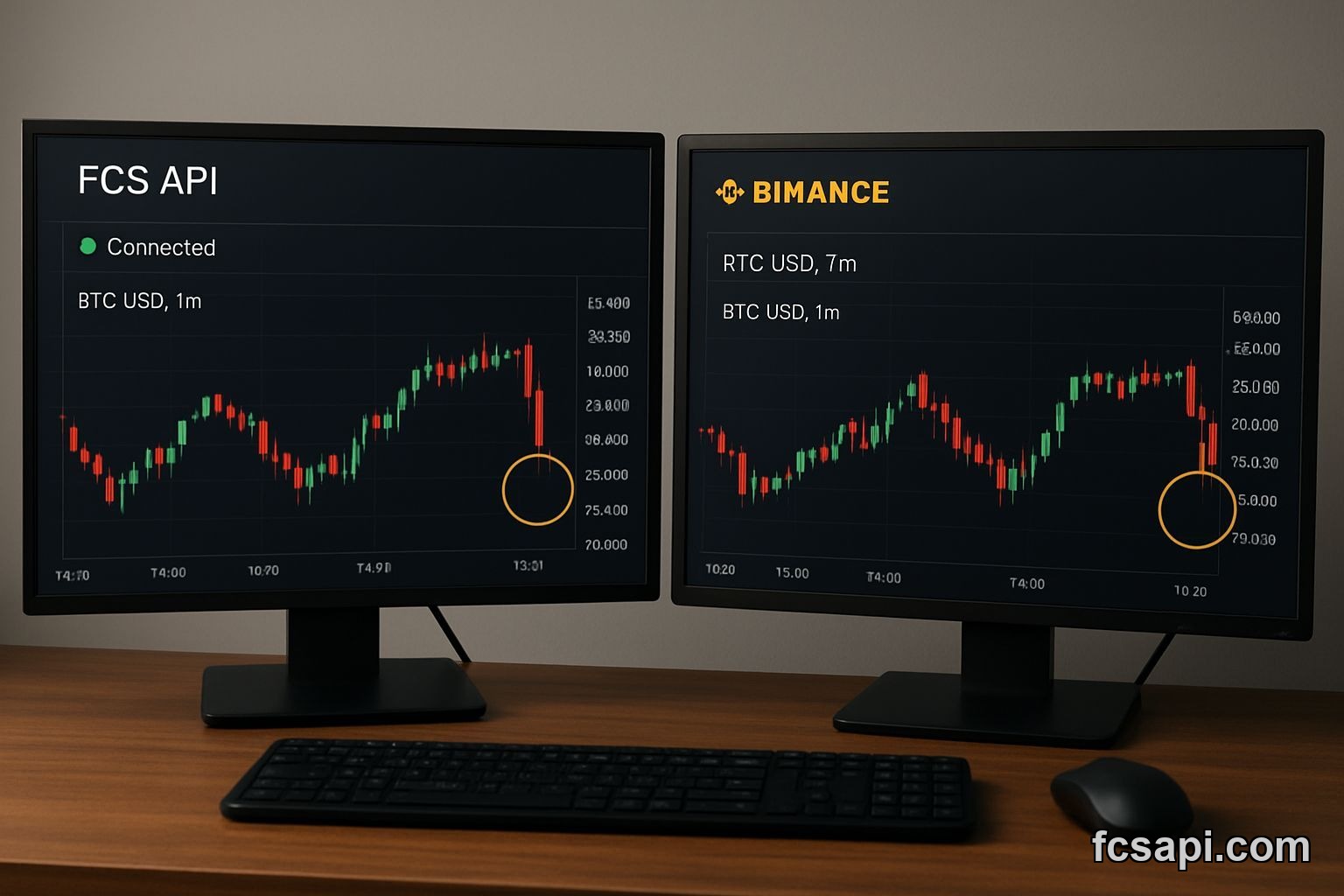 FCS API WebSocket latency comparison with direct exchange feed