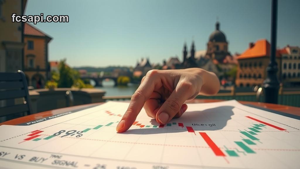 Wienerberger AG stock chart showing conflicting technical signals in Prague