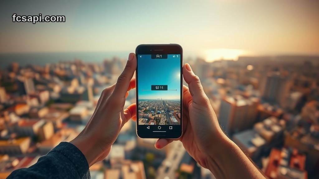 Beirut view with forex chart on phone