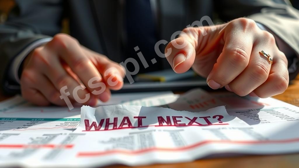 Investor looking at Bitcoin analysis with warning note