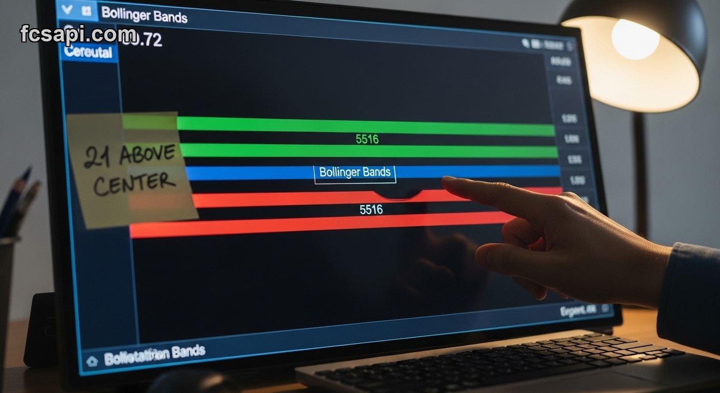 Bollinger Bands analysis showing Ciena Corporation price position
