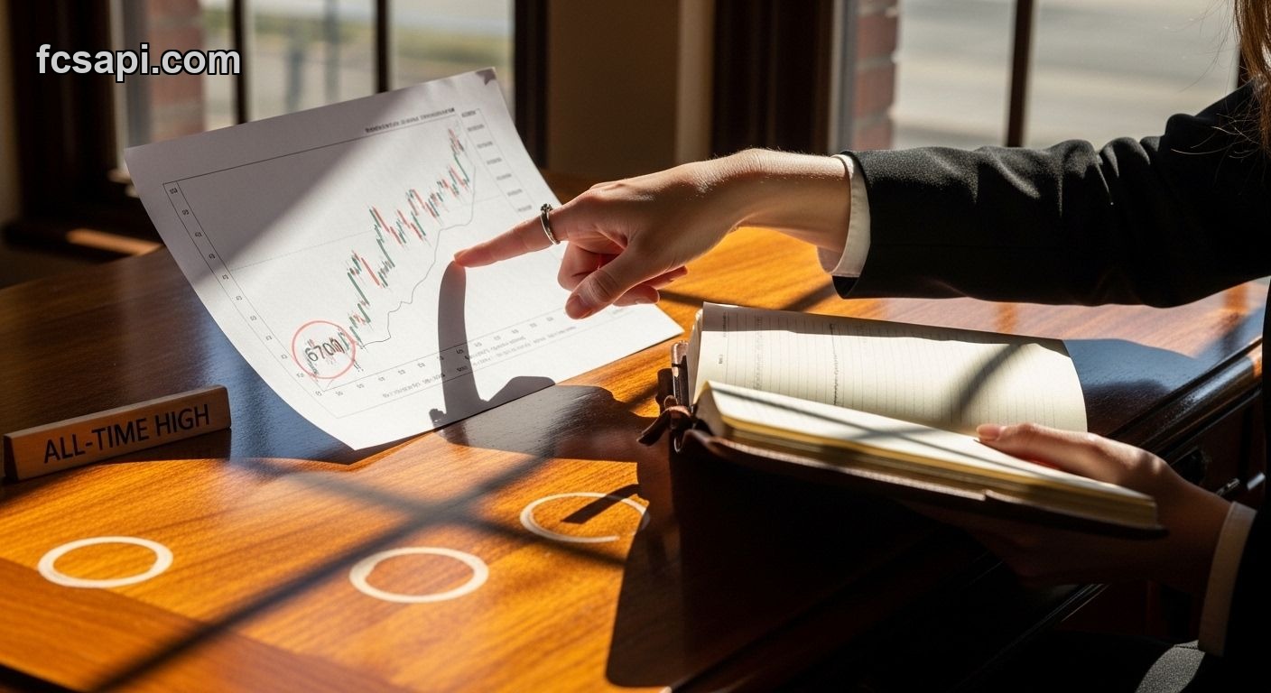 Ciena Corporation price chart analysis at $6700 all-time high