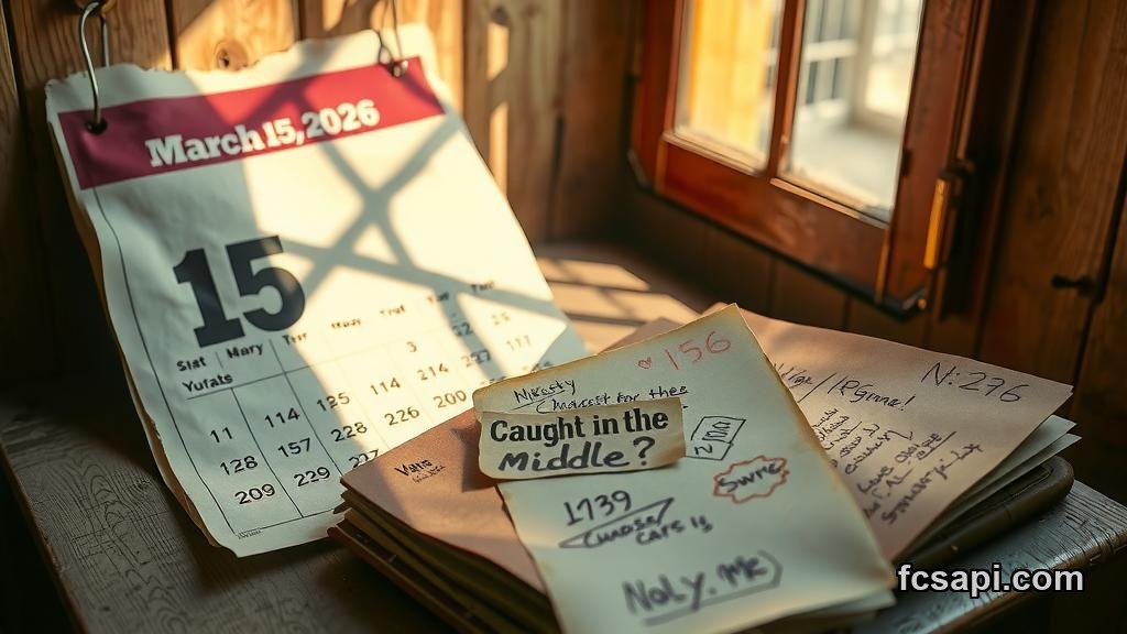 Calendar page with market notes, "Caught in the Middle?", for Crypto Total Market Cap Excluding BTC, $ forecast.