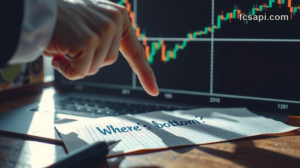 Trader analyzing Hong Kong HSI chart downtrend on screen
