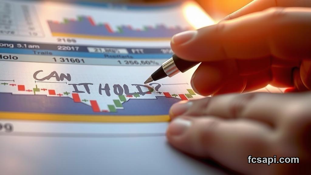 Hand marking Hong Kong 33 resistance level on chart.