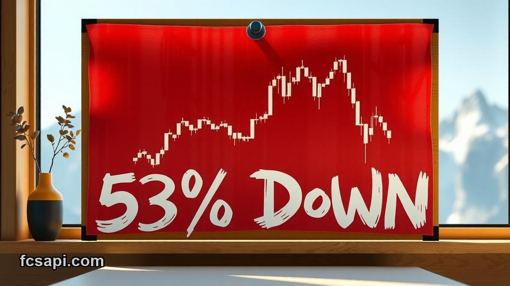 OKB market cap price chart showing downtrend analysis