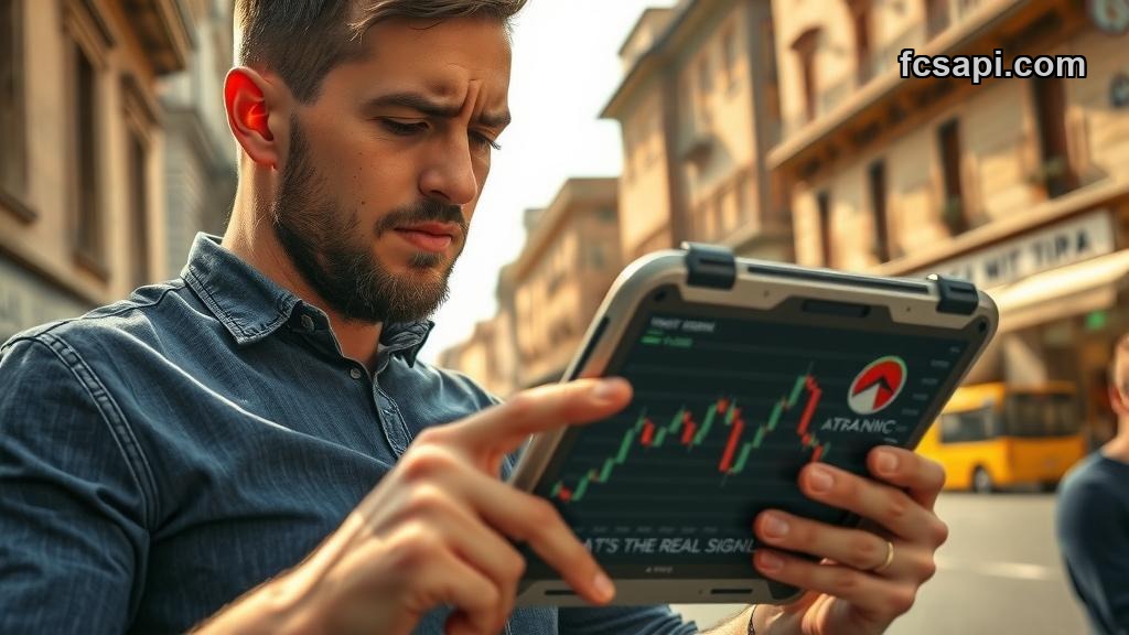 Trader intensely analyzing Market Cap SKY2, $ chart with text "WHAT'S THE REAL SIGNAL?"