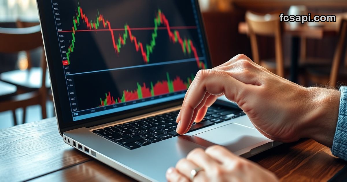 Live forex trading chart showing NZDPYG technical indicators and moving averages