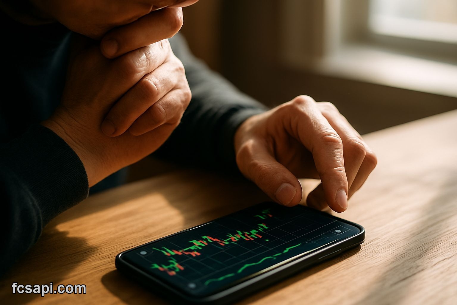 Hand analyzing SOL / IRANIAN RIAL Bollinger Bands chart