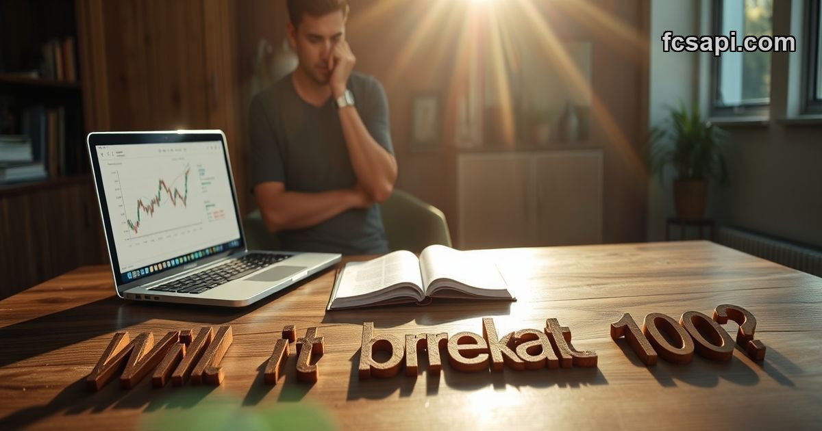 Solana price chart on laptop