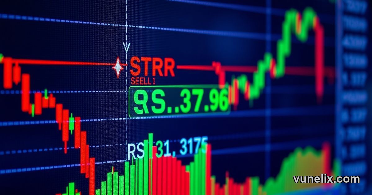 Woman pointing at Tesla, Inc. price forecast display showing $355 trading level