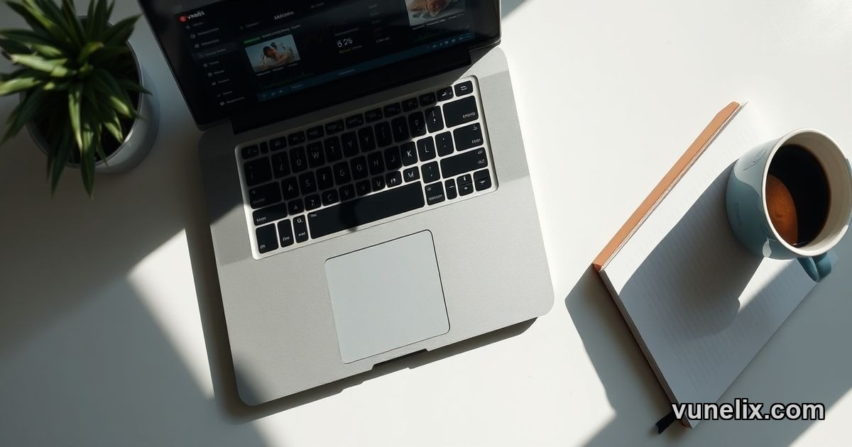 Vunelix stock screener interface with filtering tools displayed on laptop