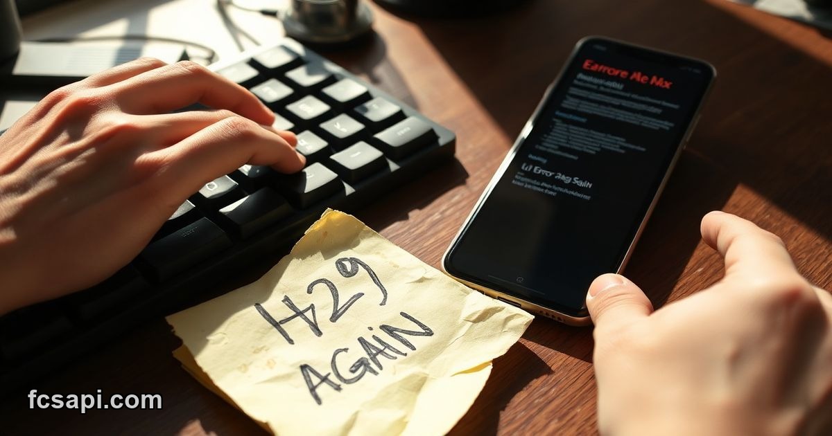 Developer debugging API rate limit error on keyboard