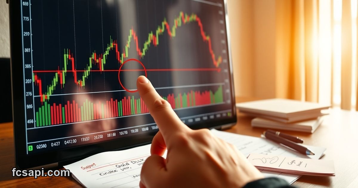 GOLD / U.S. DOLLAR support resistance chart analysis
