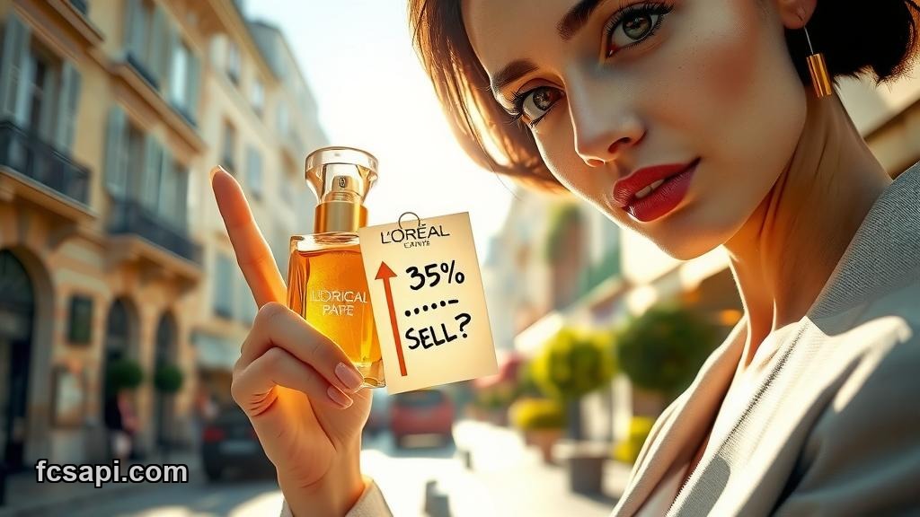 L'Oreal S.A. stock price analysis with sell signal today