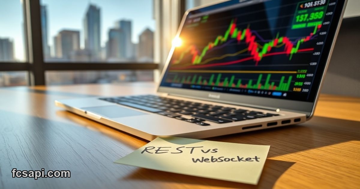 REST API vs WebSocket comparison for real-time stock data streaming