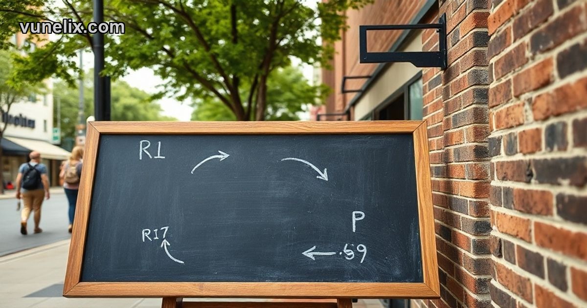 Chalkboard displaying Tesla pivot point support resistance levels outdoors