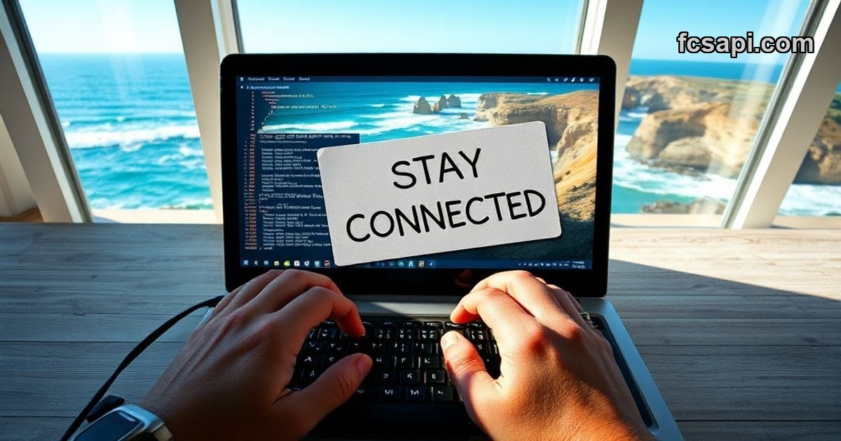 Developer coding WebSocket API integration for live market data